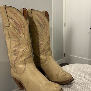 Tan Western Leather Boots